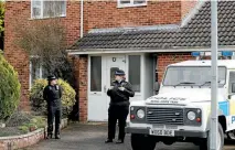  ??  ?? Police say the nerve agent that sickened the Skripals was probably applied to the front door of Sergei Skripal’s Salisbury home.