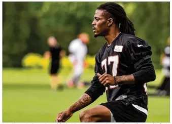  ?? NICK GRAHAM / STAFF 2018 ?? Bengals cornerback Dre Kirkpatric­k finished the season on injured reserve. The 2012 first-round draft pick is under contract through the 2021 season but will be owed $11.1 million.