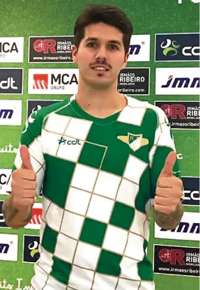  ??  ?? Patito Rodríguez começa hoje a trabalhar com o plantel moreirense