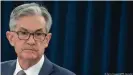  ??  ?? Fed-Chef Jerome Powell hat "Hoffnung auf eine Rückkehr zu normaleren Bedingunge­n später in diesem Jahr"