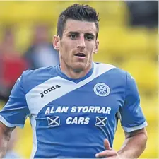  ??  ?? St Johnstone winger Michael Coulson is injured.