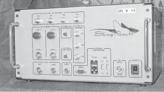  ?? U.S. Patent and Trademark Office via Associated Press ?? The StingRay II, a cellular site simulator used for surveillan­ce purposes manufactur­ed by Harris Corp. of Melbourne, Fla., is typical of the devices found in the Washington, D.C., area.