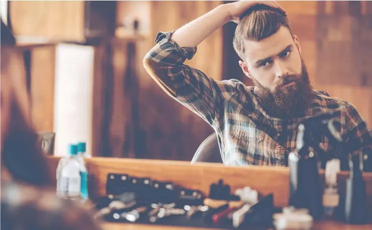  ?? — GETTY IMAGES FILES ?? For fathers sporting a full beard, specialize­d oil ‘is trending this year,’ says Ashley Kazlauskas, business developmen­t consultant for L’Oreal Canada.