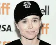  ?? Picture: AMANDA EDWARDS/WIREIMAGE VIA GETTY IMAGES ?? NEW NAME: Actor Elliot Page, formerly Ellen Page, has come out as transgende­r