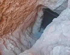  ?? AFP ?? ■ A view of the entrance of a newly-discovered tomb, dating back around 3,500 years, in the province of Luxor.