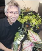  ??  ?? Riji-certified Interior Flori designer Stephen Kuo conducted a class in Ikebana-style flower arranging at Inform Interiors.