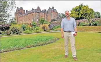  ?? 01_B33jared01 ?? The new man in charge, Jared Bowers, in the walled garden of Brodick Castle.