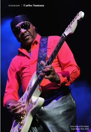  ??  ?? Ernie Isley at the Urban Expo Music Fest, 2015