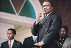  ??  ?? David Oyelowo portrays Dr Martin Luther King in a scene from Selma.