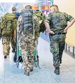  ?? DPA / EP ?? Soldats alemanys tornant a l’agost al seu país des de Mali