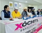  ?? SAÚL PONCE ?? Dirigentes de por México la alianza Frente Amplio