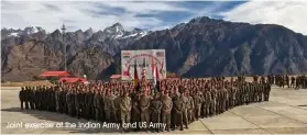  ?? Joint exercise of the Indian Army and US Army ??