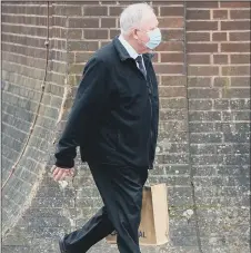  ?? Picture: Habibur Rahman ?? ACCUSED Former choirmaste­r Mark Burgess, 67, of St Chad’s Avenue, Hilsea, is on trial at Portsmouth Crown Court accused of 52 child sex offences on 16 March 2021.