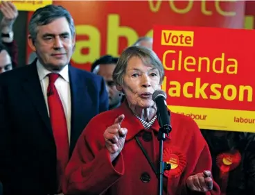  ??  ?? LOCAL HERO
Jackson campaigns in 2010. The die-hard socialist gave up acting for politics in 1992, serving as a Labour MP for Hampstead and Highgate in the House of Commons until 2015.