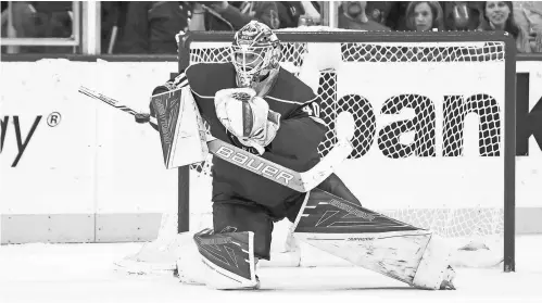  ?? BRAD REMPEL, USA TODAY SPORTS ?? The Wild’s Devan Dubnyk was 4019-5 with a 2.25 goalsagain­st average and a .923 save percentage in the regular season.