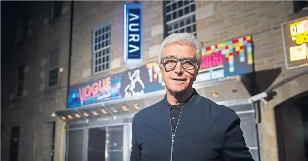  ??  ?? TOUGH DECISION: Tony Cochrane, seen here outside his Dundee nightclub, has blamed new pub times for the closure of his Inverness venue, Club Tropicana