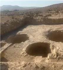  ?? ?? ANCIENT AVDAT wine presses.