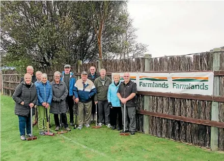  ?? SUPPLIED ?? The Taupo Croquet Club held their first tournament in 20 years.