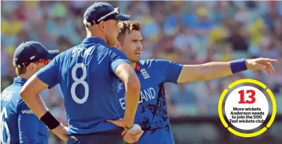  ?? AFP file ?? stuart Broad (second right) is confident in the abilities of his new-ball partner James Anderson (right). —