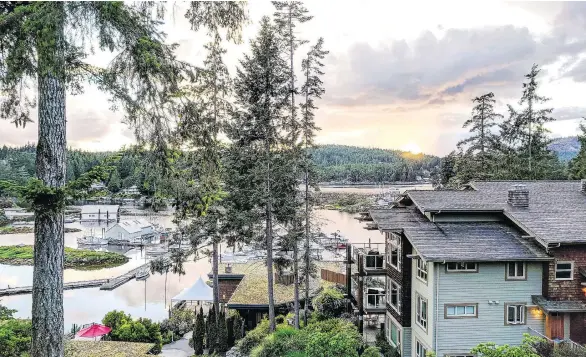  ?? PHOTOS: MARK SISSONS ?? Located on the shores of Pender Harbour, Painted Boat Resort, Spa and Marina offers a tranquil getaway.