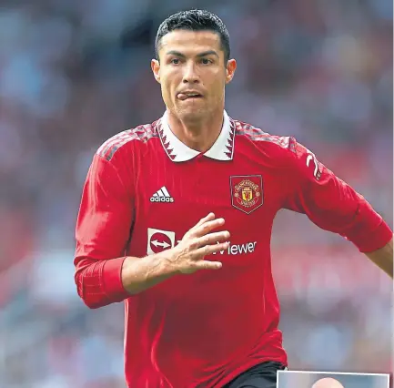  ?? ?? Cristiano Ronaldo has been linked with an Old Trafford exit.