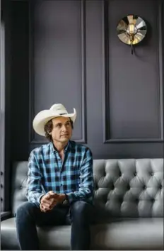  ??  ?? Kimbal Musk, entreprene­ur and brother of Elon Musk, in his restaurant Upstairs in Boulder, Colo.