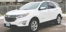  ?? JIL MCINTOSH/DRIVING ?? The 2020 Chevy Equinox will not come with a diesel engine option, unlike the 2019 model shown above.