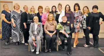  ?? Courtesy photos ?? (Above) Women in Service nominees are (standing, l-r) Kim Kurowski, Suzanne Buncombe, Shana Criner, Gayle Abril Nolet, Nancy Butler, Robin Clough, Lluvia Partida, Susan Beesley, Lisa Eighman, Laura Kirchhoff, Carolyn Orozco Hernandez, and Holly Hanlin...