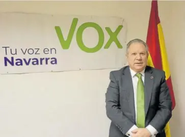  ?? Foto: cedida ?? Francisco Javier Fernández Vázquez, nuevo coordinado­r de Vox en Tudela.