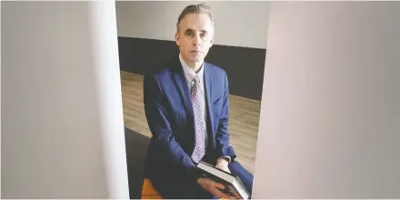  ?? Peter J Thompson / national post files ?? Jordan Peterson, clinical psychologi­st, cultural critic, and professor of psychology at the University of Toronto, is a deep thinker and storehouse of knowledge, Marjorie Gann writes.