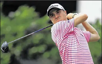  ?? GETTY IMAGES ?? Justin Thomas took a five-shot lead into Saturday’s third round of the Sony Open in Honolulu. Thomas’ 36-hole total of 123 was the lowest in PGA Tour history.