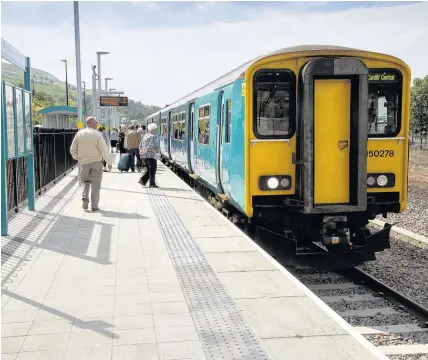  ??  ?? > Ebbw Vale Town station