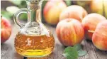  ??  ?? Trendy kitchen staple: Apple cider vinegar