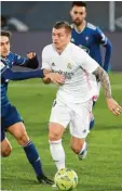  ?? Foto: dpa ?? Toni Kroos feierte sein Jubiläum im Tri‰ kot von Real Madrid.