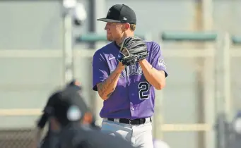  ??  ?? Kyle Freeland worked three innings Sunday, allowing one run on two hits, including a home run by the Cleveland Indians’ Bobby Bradley.