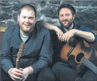  ?? SUBMITTED PHOTO ?? Newfoundla­nd singer-songwriter­s Matthew Byrne, left, and Sherman Downey are coming to P.E.I. this month for the Winter Island Tour. The tour is in partnershi­p with Folleymore Entertainm­ent and Small Halls Inc.