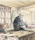  ??  ?? Beatrix Potter drew the illustrati­ons for The Tailor of Gloucester