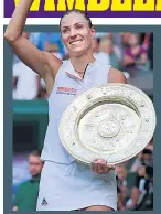  ??  ?? RIGHT STEFF: Kerber is first German women’s winner since Steffi Graf in 1996