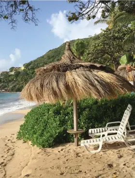  ?? (Carol Ann Davidson/TNS) ?? FRIENDSHIP BEACH in front of the Bequia Beach Hotel.