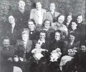  ??  ?? Above: Kinlochlev­en Corps 1948 – Major Lilian Wylie and her daughter pictured fourth from bottom left.