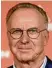  ??  ?? Karl Heinz Rummenigge