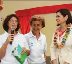  ??  ?? L-R: Loving Gaze General Manager, Barbara Pepoli, St Kizito Clinic Medical Director, Dr. Alda Gemmani, St Kizito Clinic and President of the Italian Chamber of Deputies, Hon. Laura Boldrini during her visit