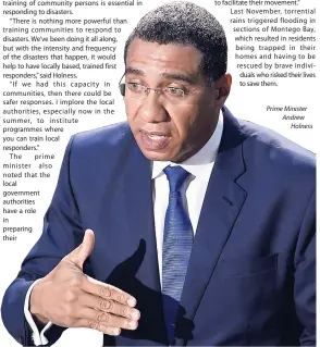  ??  ?? Prime Minister Andrew Holness