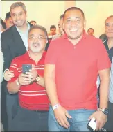  ??  ?? Marito, junto a Herminio Ramón López y el “mago” de las finanzas Gustavo Kirmser.