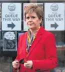  ??  ?? Wellbeing boost Nicola Sturgeon