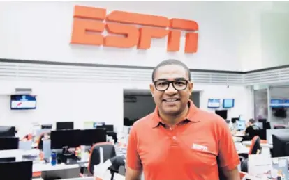  ?? ESPN ?? César Sampaio fue subcampeón con la selección brasileña en Francia 98 y es comentaris­ta de ESPN.