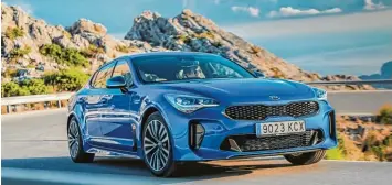  ?? Foto: Kia ?? Doch, das ist ein Kia: Mit dem neuen Stinger tritt die Marke dynamische­r auf denn je.