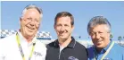  ?? FILE PHOTO ?? Part of the Andretti clan: Aldo Andretti, far left, his son John Andretti and Mario Andretti.