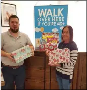  ??  ?? Dundalk Foot Clinic helping the Shoe Box Appeal by donating €10 for every new patient.
