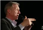  ?? RAY CHAVEZ — BAY AREA NEWS GROUP ?? Billionair­e activist Tom Steyer, who is advocating for the impeachmen­t of Donald Trump, appears at a town hall at the Impact Hub Oakland in 2018.